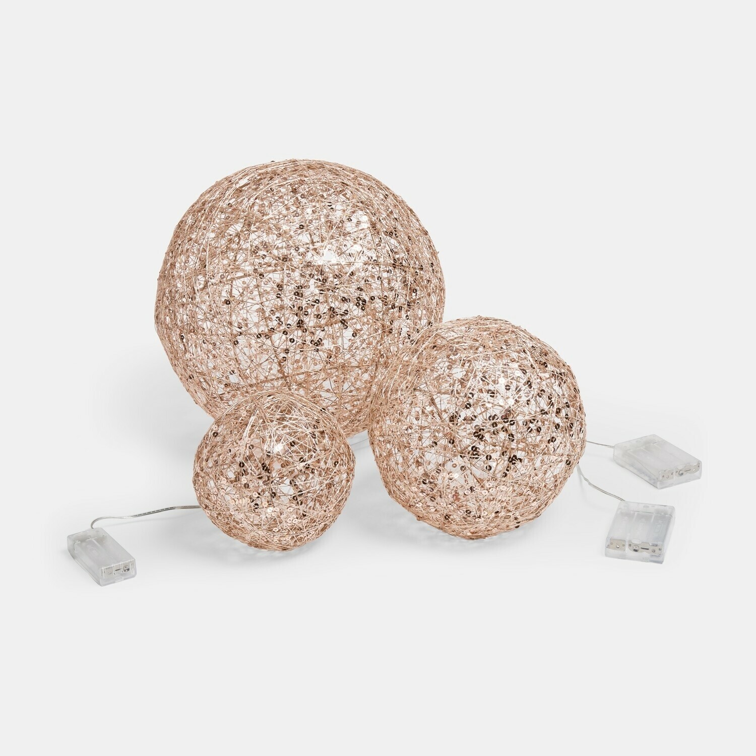 Set de 3 esferas LED Casaglam