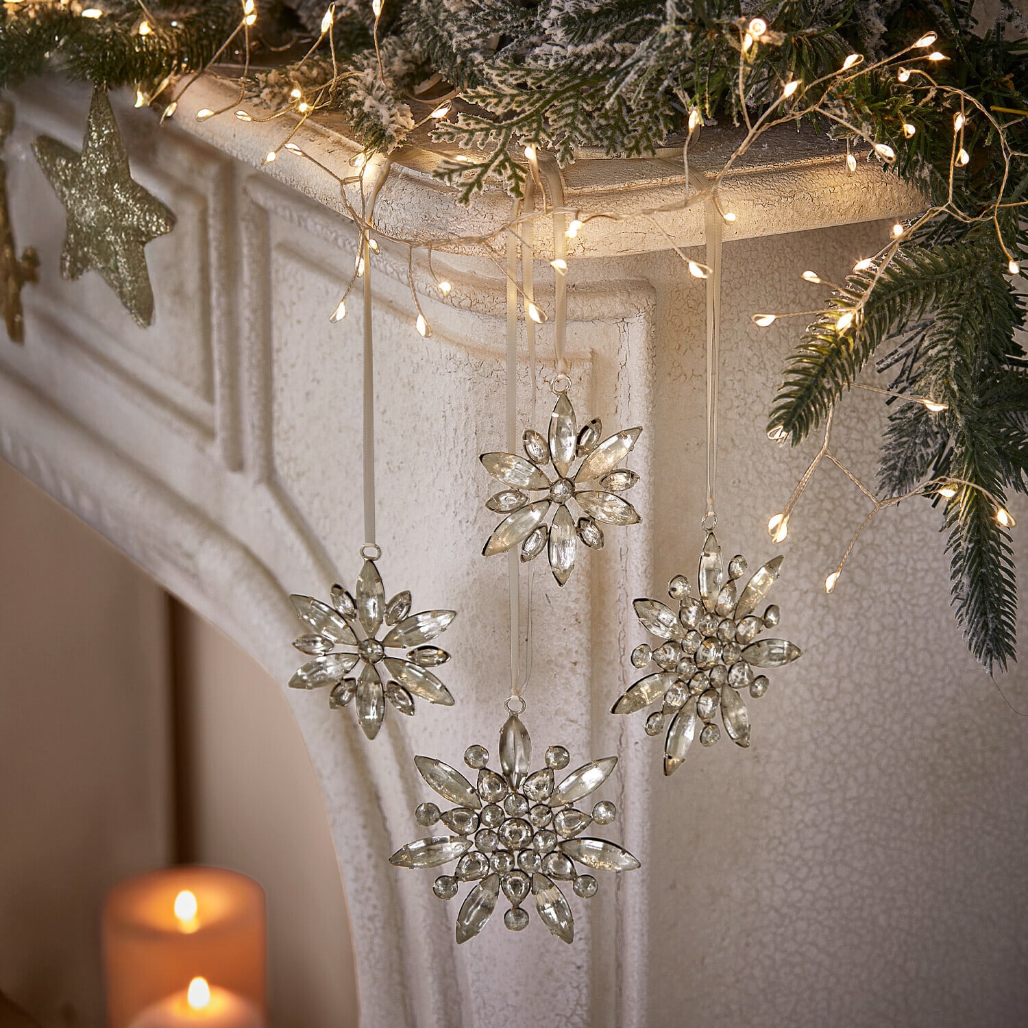 Set de 4 colgantes de Navidad Orvalie