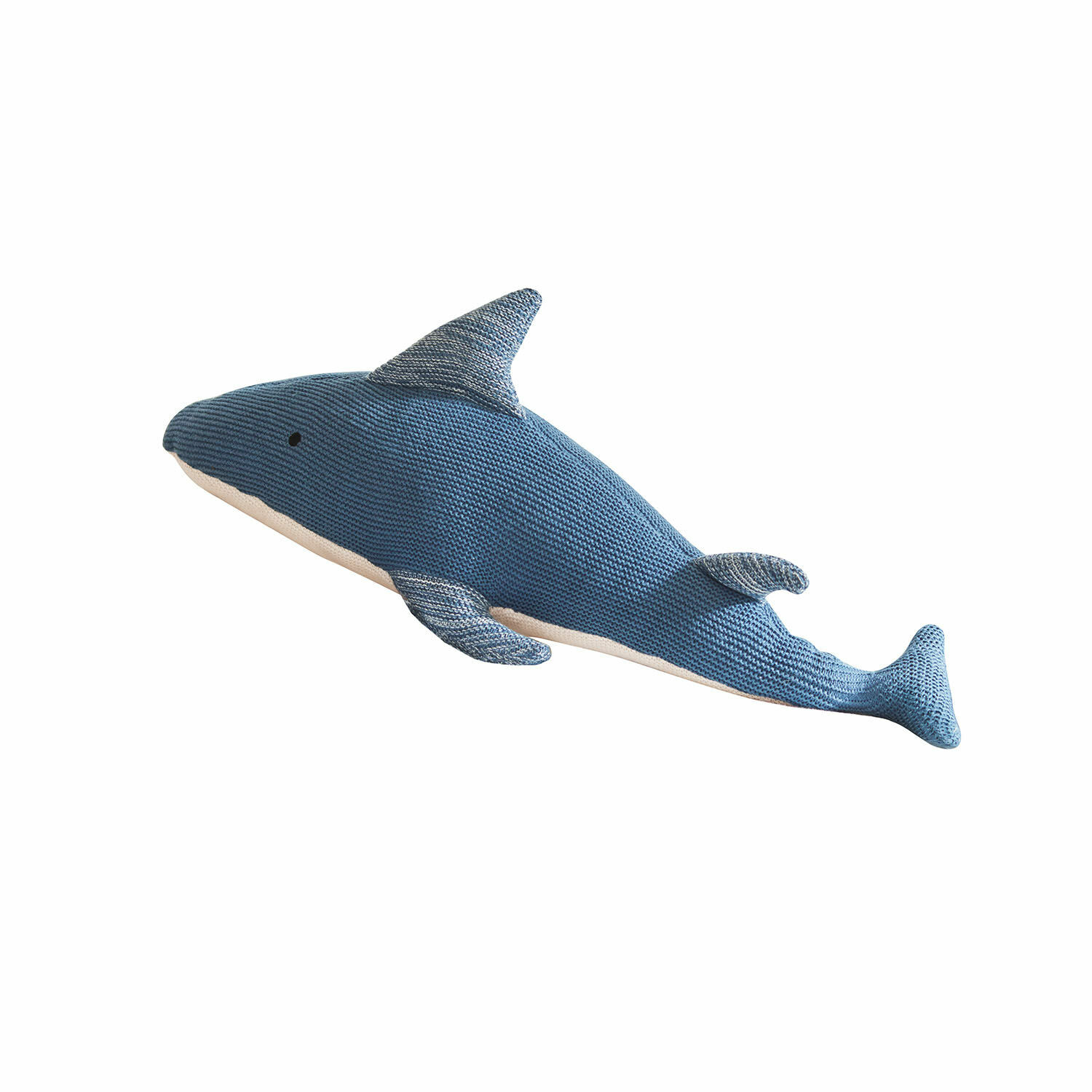 Peluche Cheruboo Juguete de peluche tiburón azul tejido suave, ideal para habitación infantil