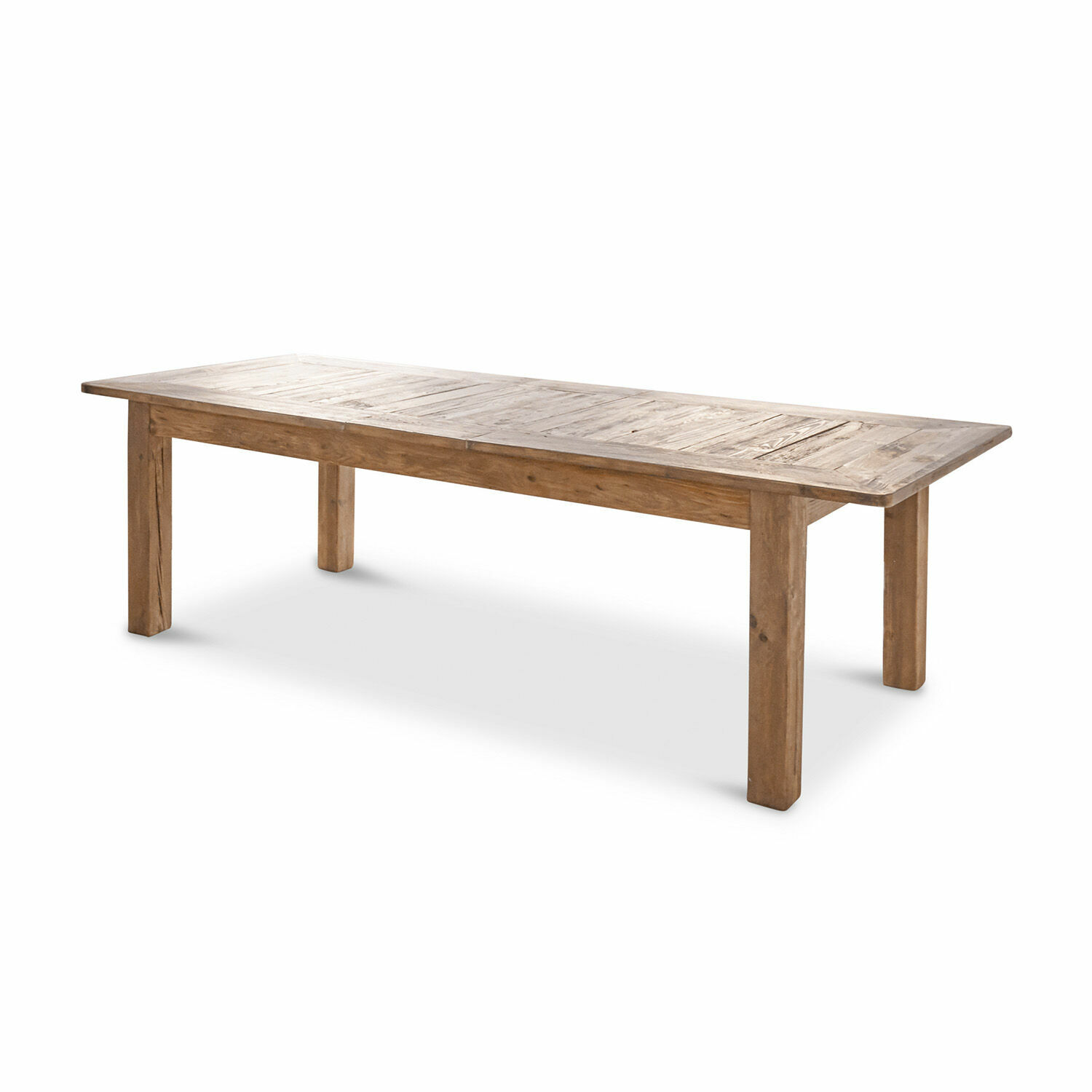 Mesa Amherst Mesa larga de madera en color natural, mueble robusto para comedor o salón