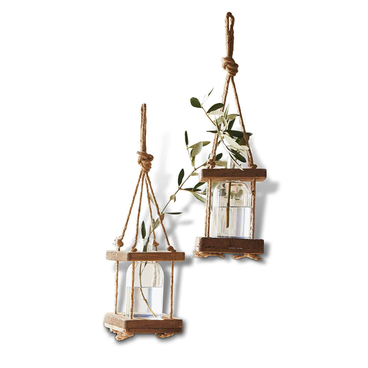 Set de 2 jarrones colgantes Corial