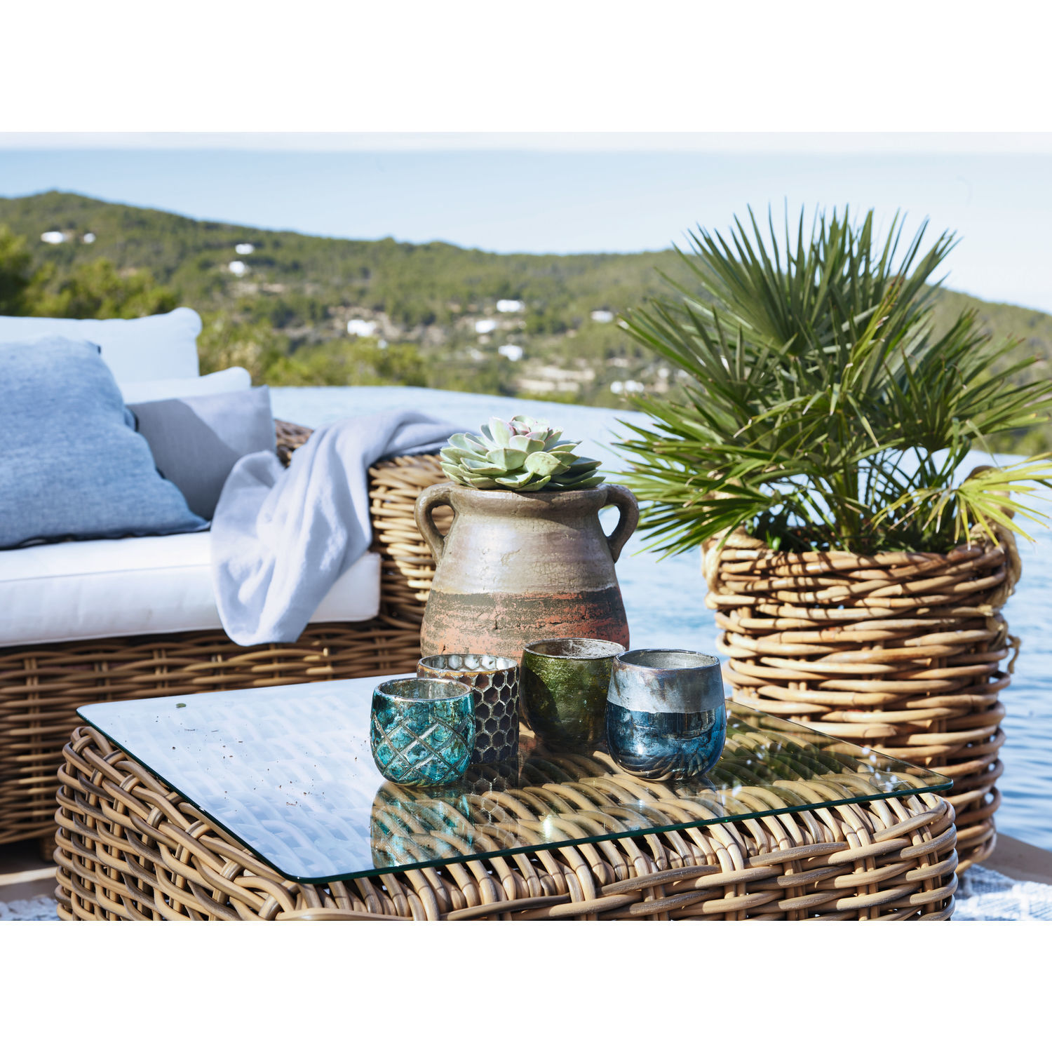 Set de 4 portavelas Marine