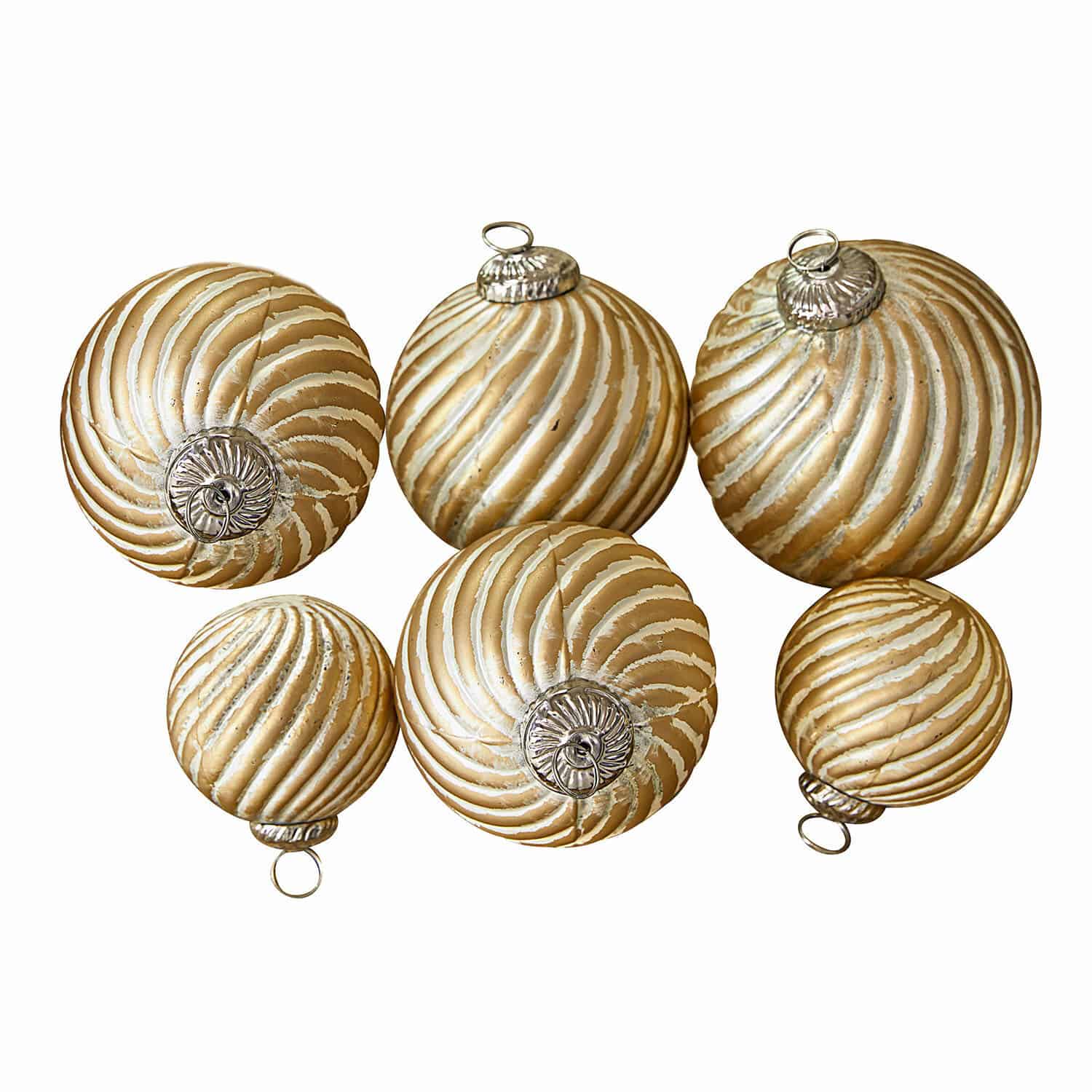 Set de 6 bolas de Navidad Frasetta