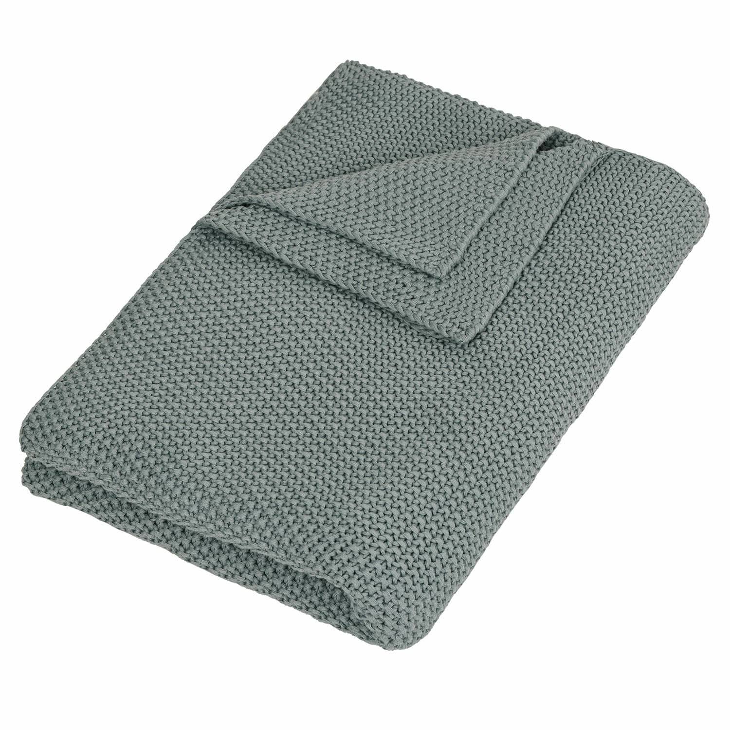 Plaid Ancy Manta gris suave con tejido grueso, ideal para decoración y calidez en el hogar