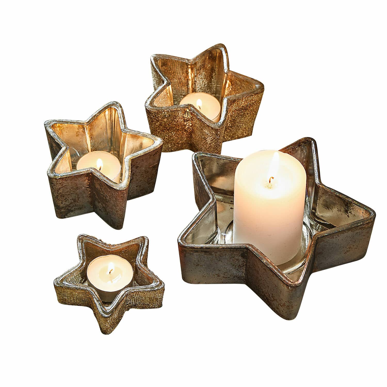 Set de 4 portavelas Thervel