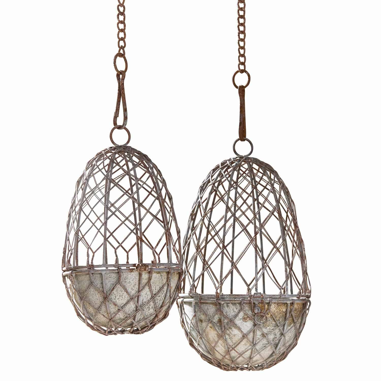 Set de 2 jaulas de pájaros decorativas Eralin