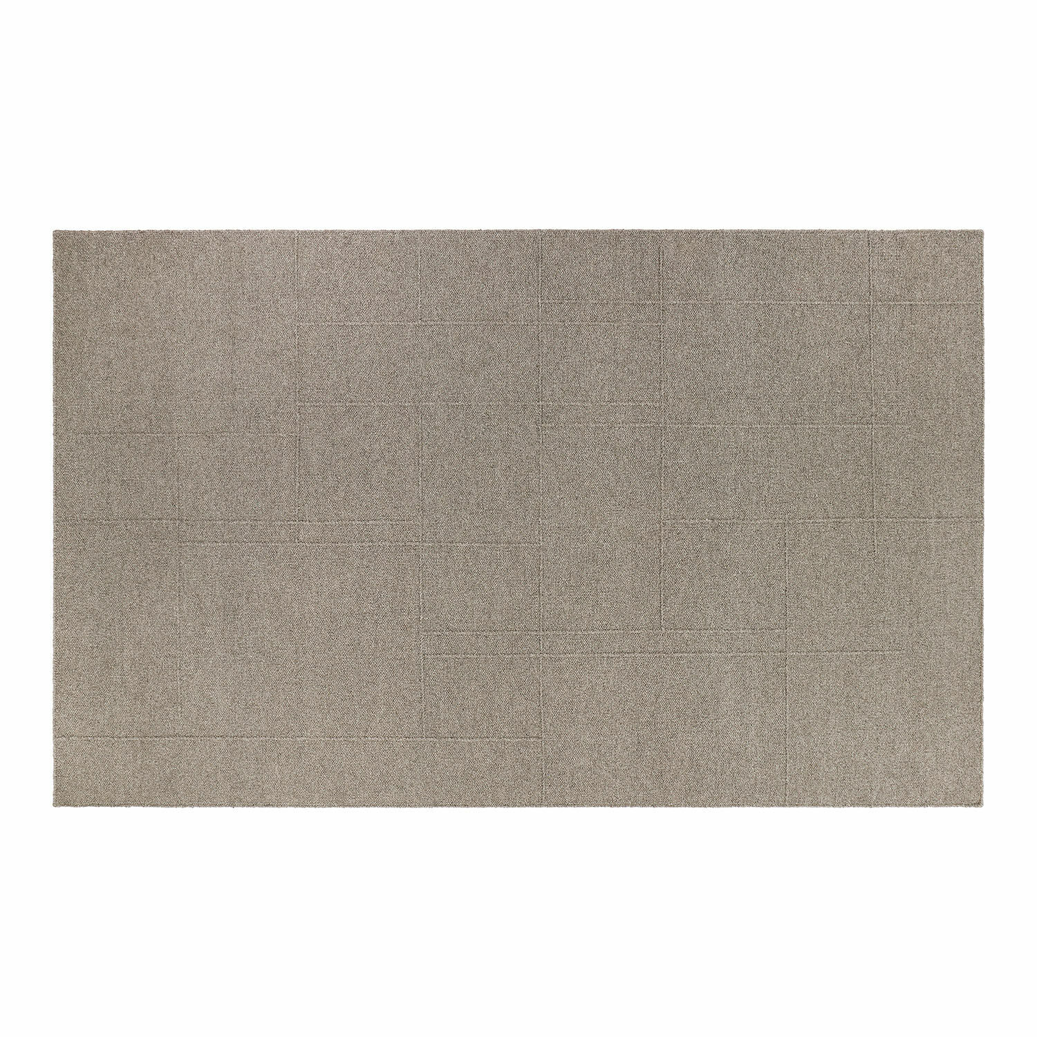 Alfombra Tharim Alfombra beige con sutil patrón geométrico, material suave, ideal para sala de estar