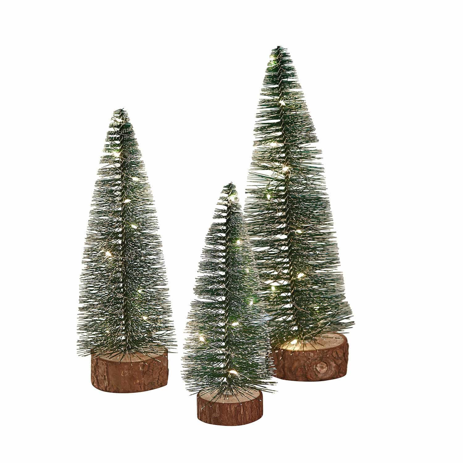 Set de 3 árboles LED decorativos Thalindra