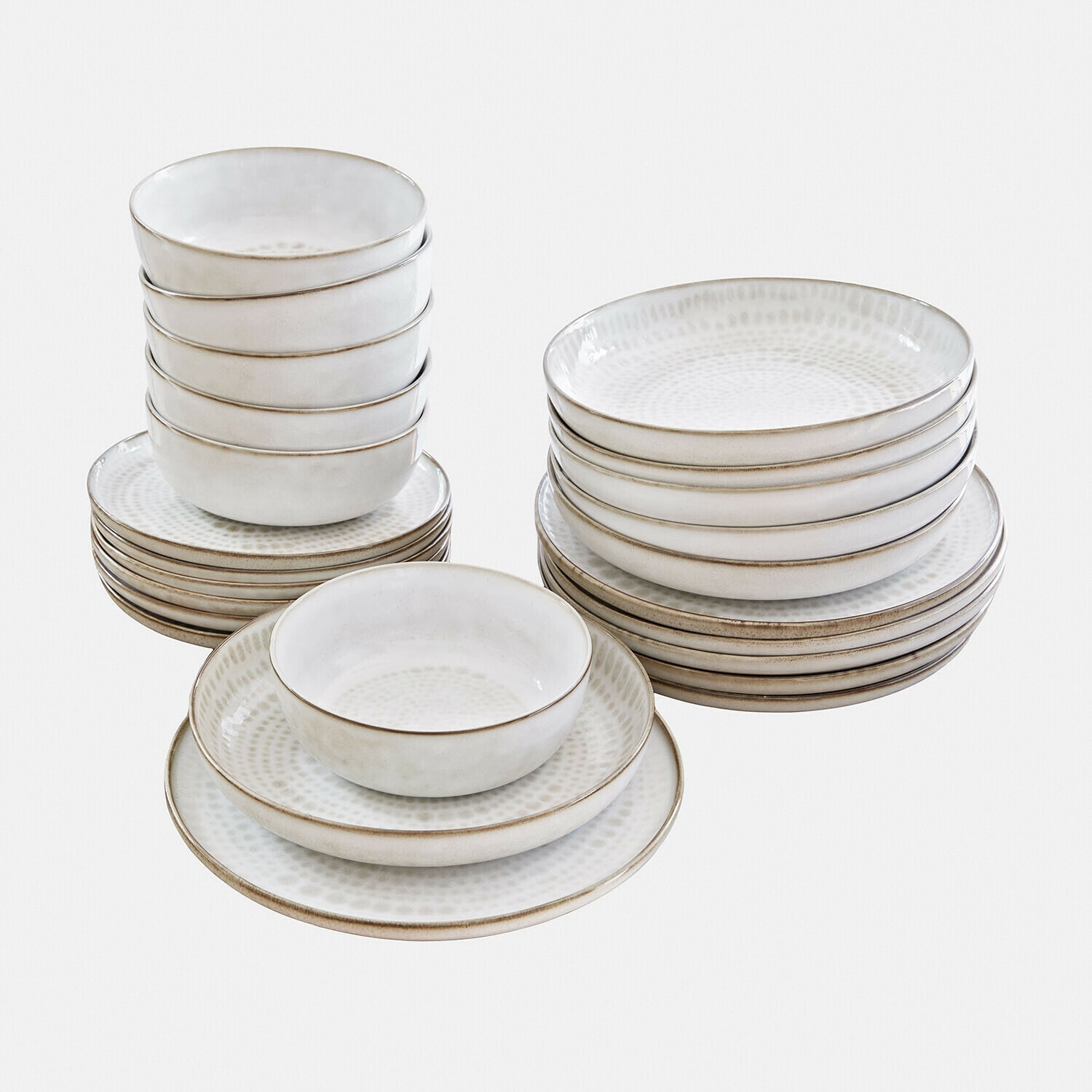 Set de 24 piezas de vajilla Marnis