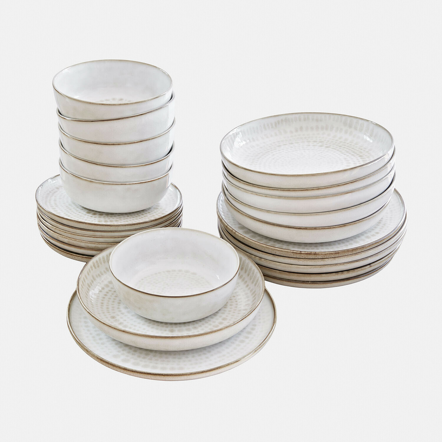 Set de 24 piezas de vajilla Marnis