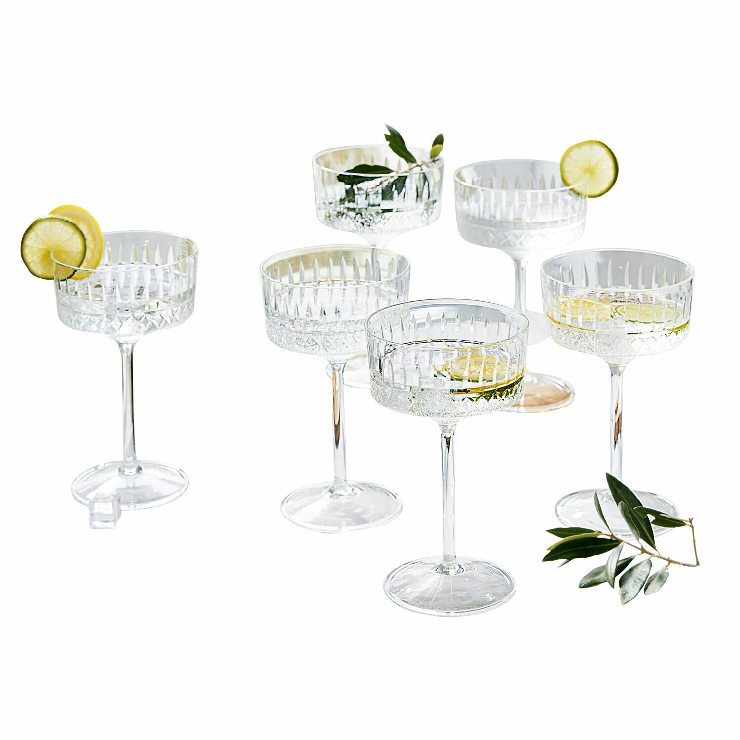 Set de 6 copas de champán Deion