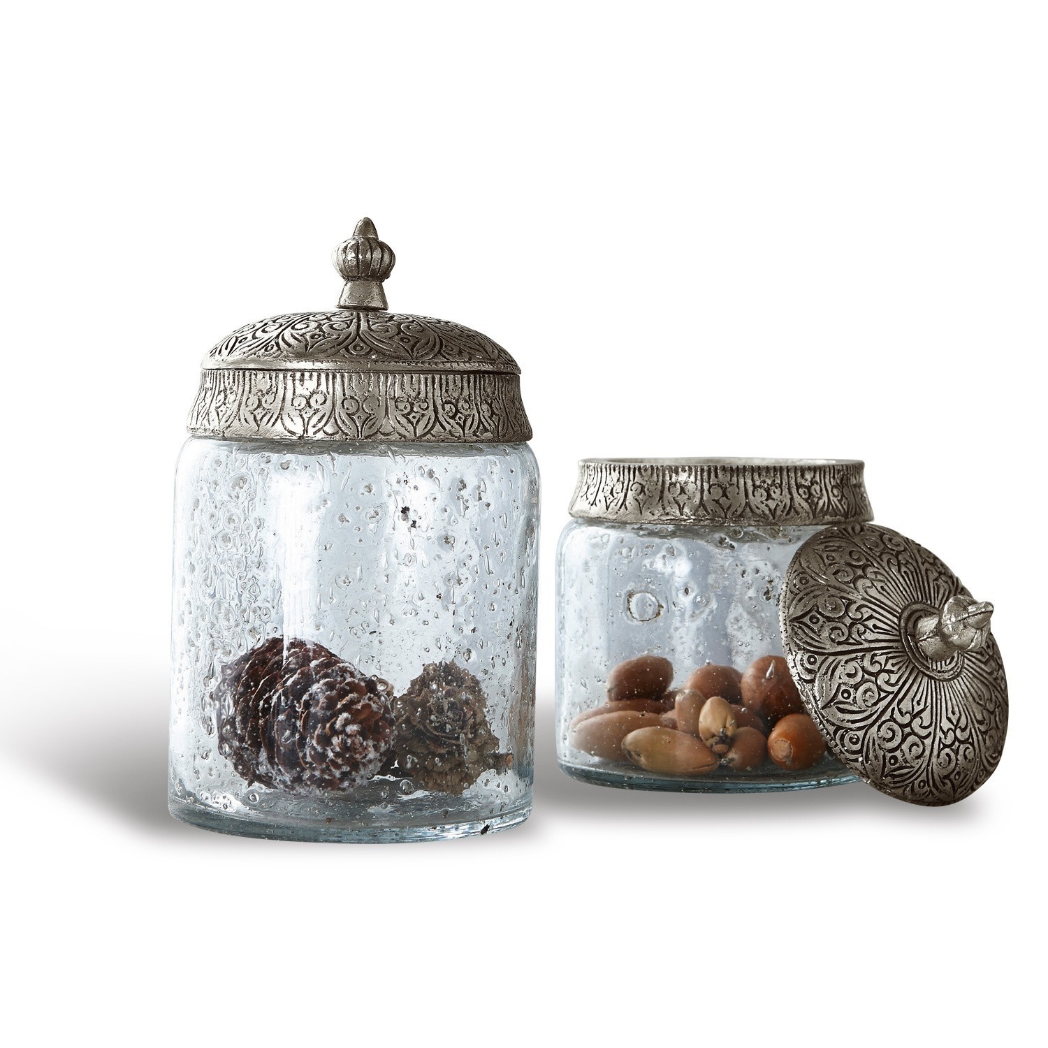 Set de 2 tarros de cristal Laurnena