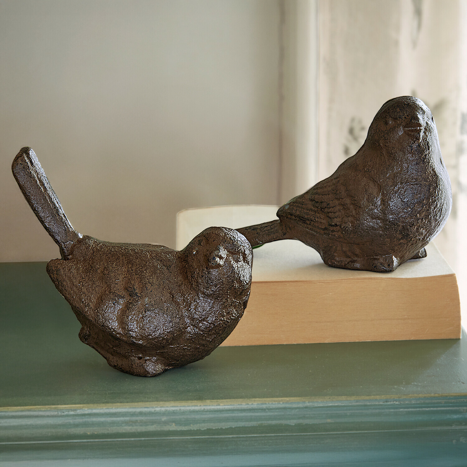 Set de 2 pájaros decorativos Birdy