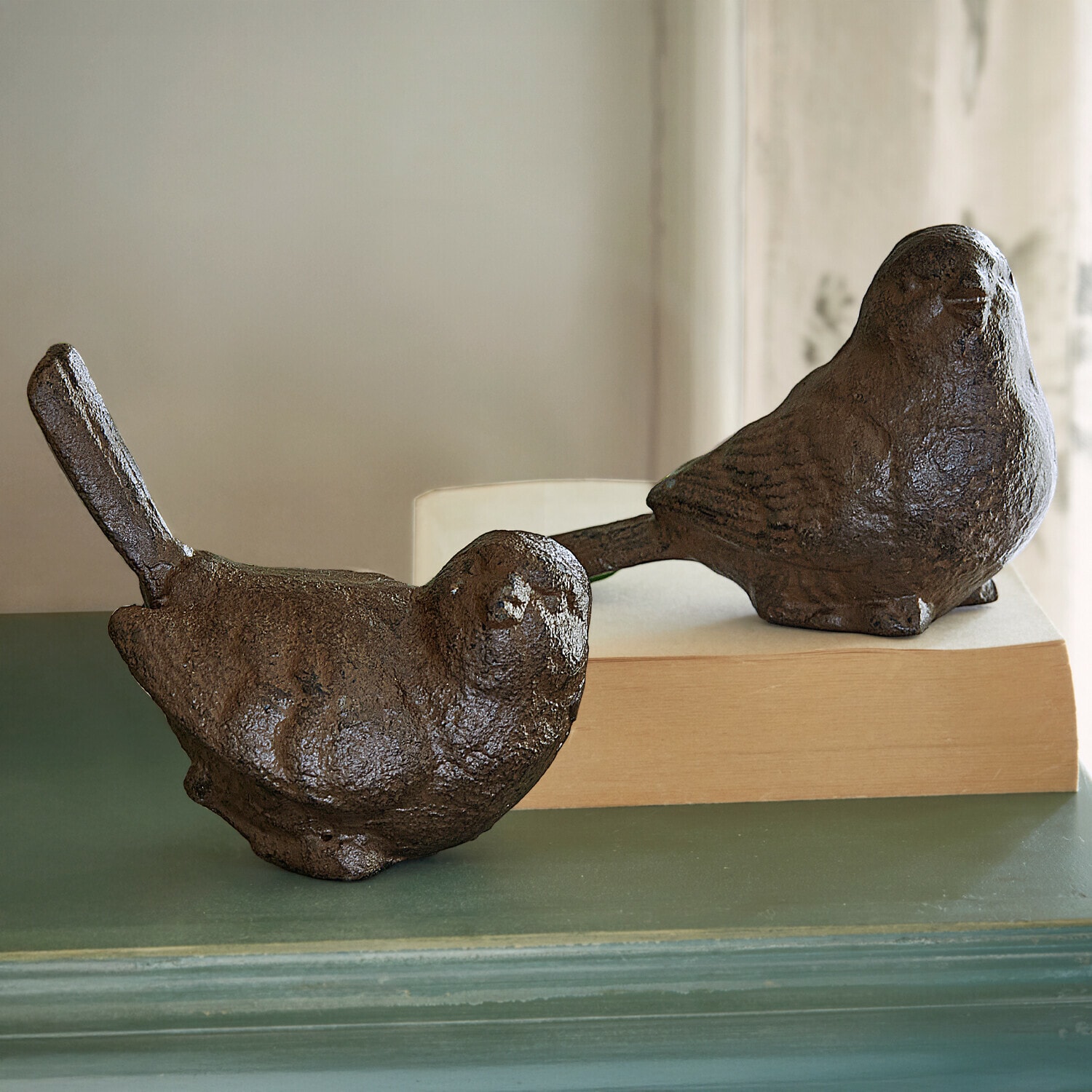 Set de 2 pájaros decorativos Birdy
