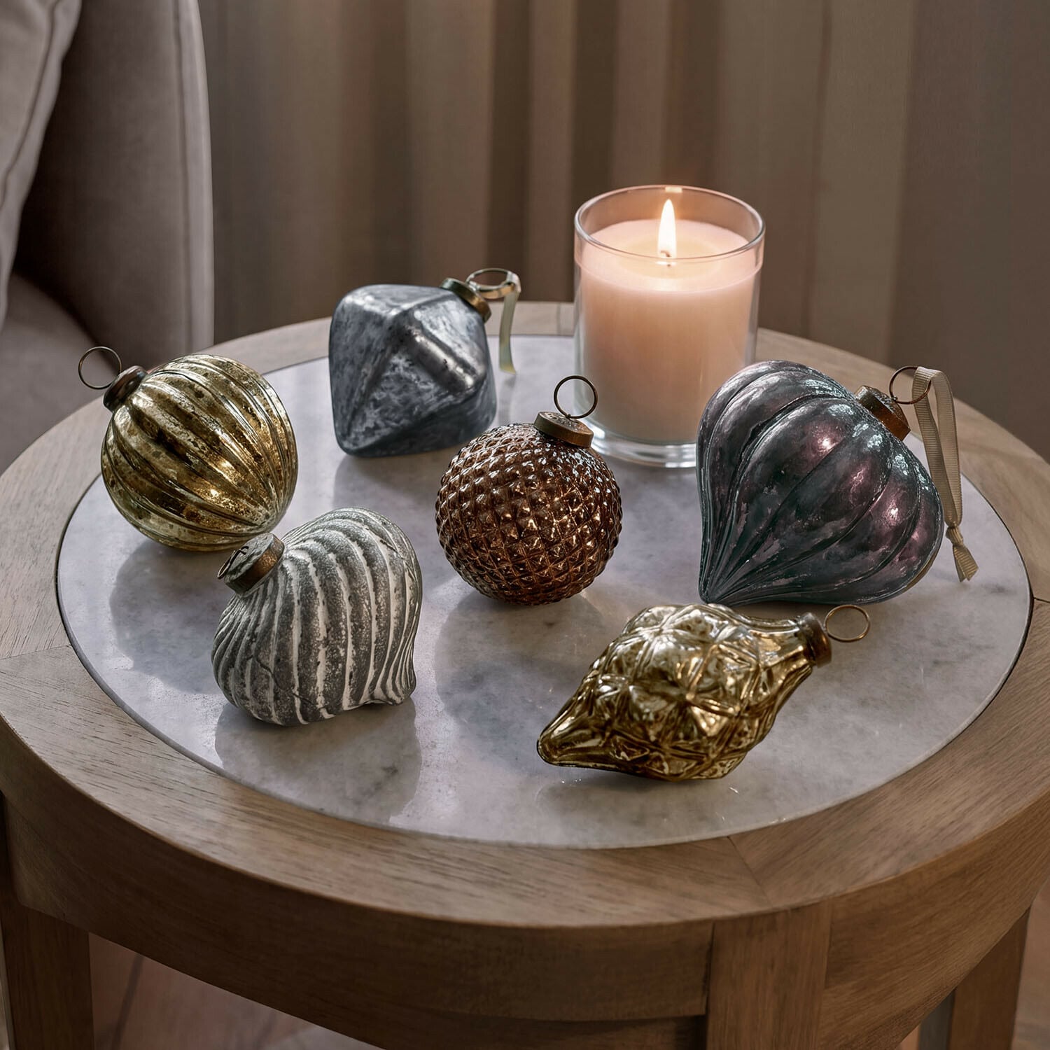 Set de 6 adornos navideños Alva