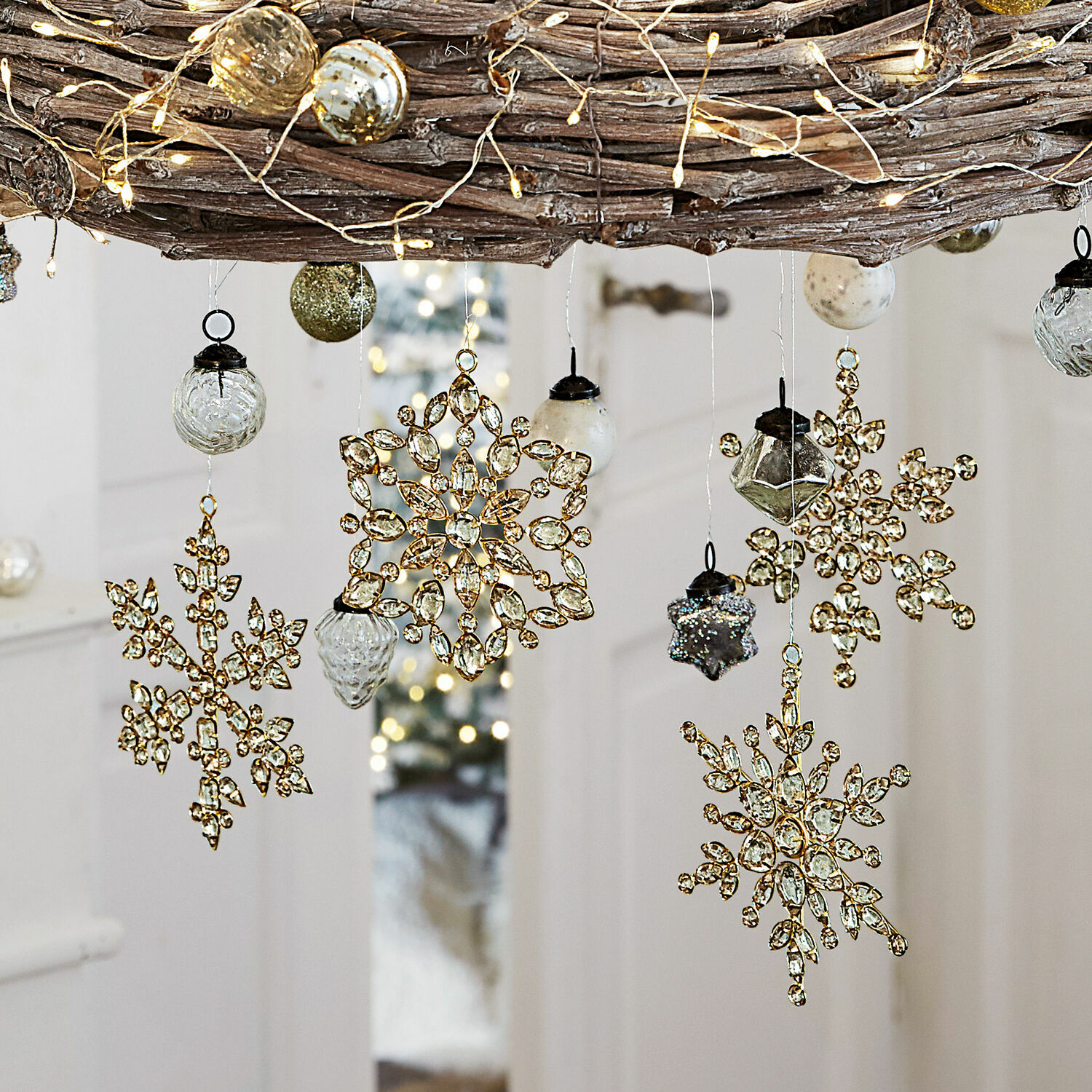 Set de 4 adornos navideños Gaillon