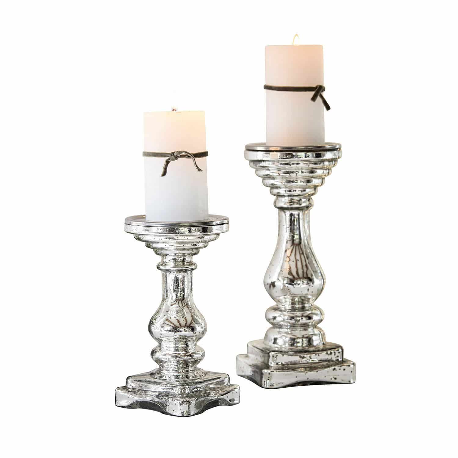 Set de 2 candeleros Heloise
