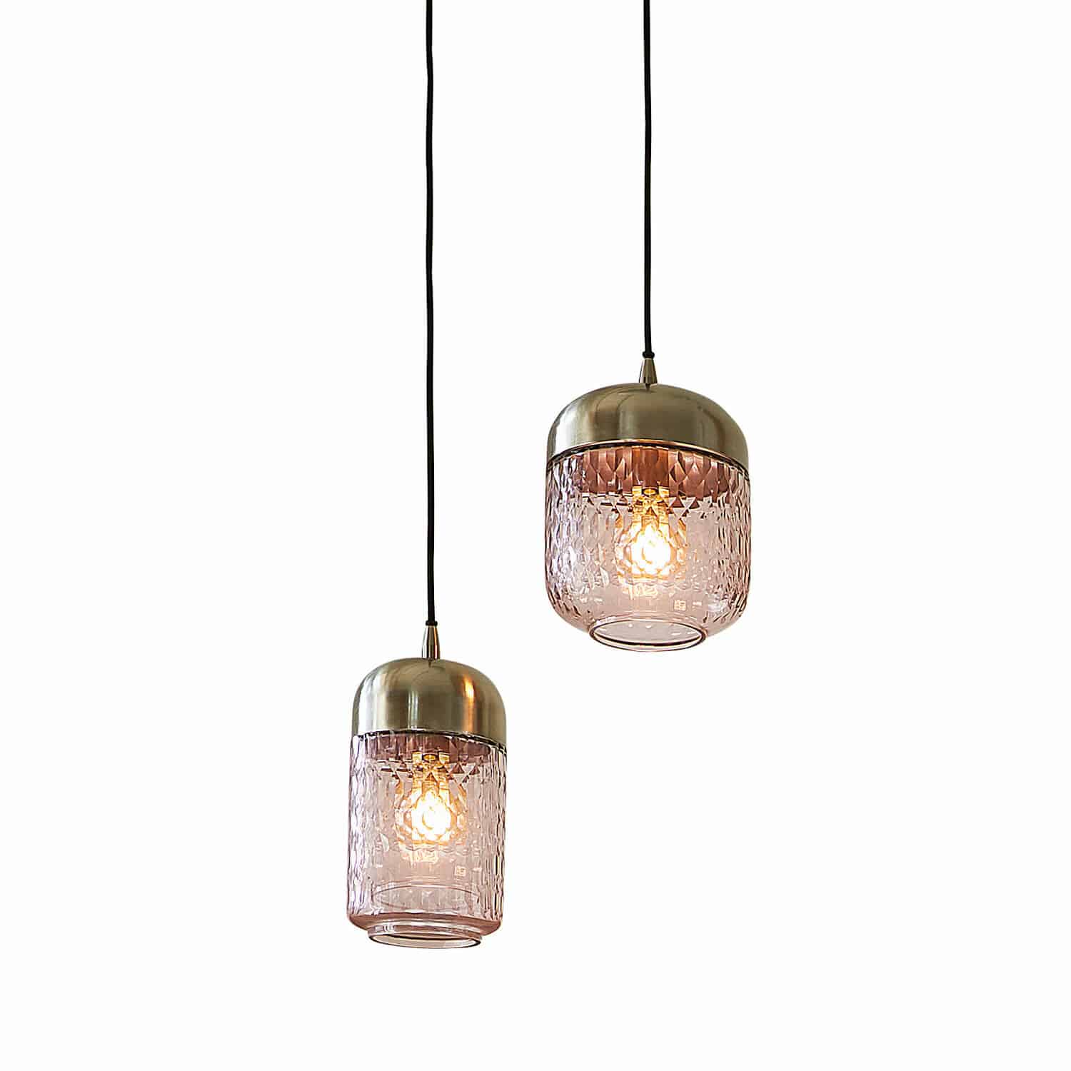 Set de 2 lámparas colgantes Jolivienne