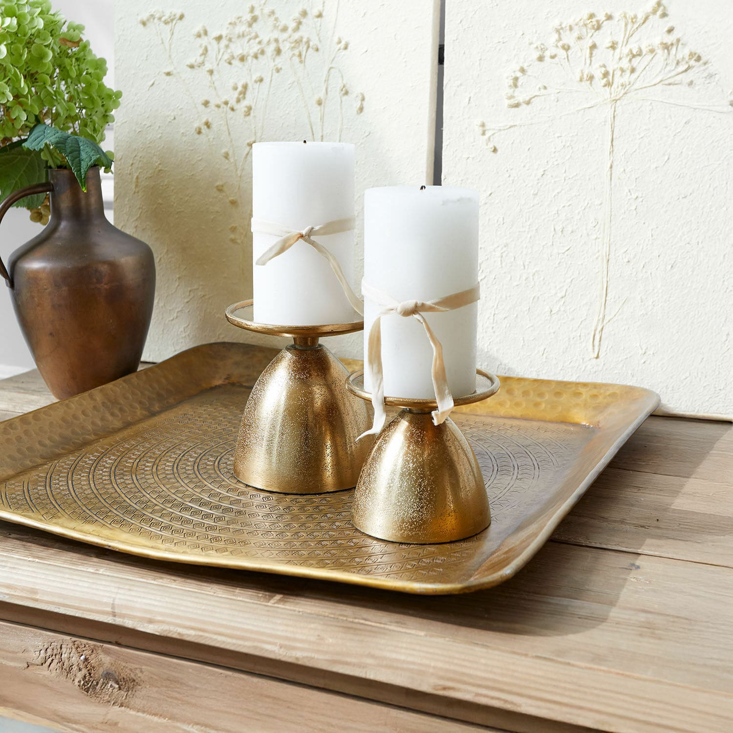 Set de 2 candeleros Karimah