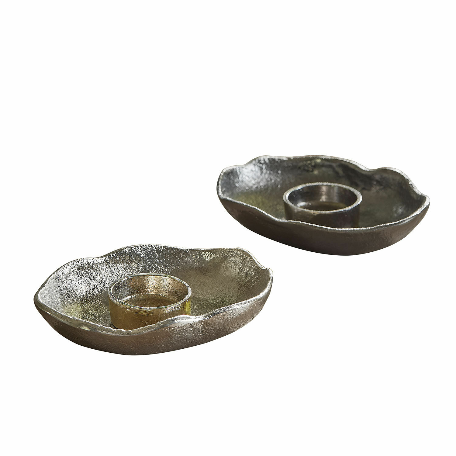 Set de 2 portavelas para velas de té Quilvano