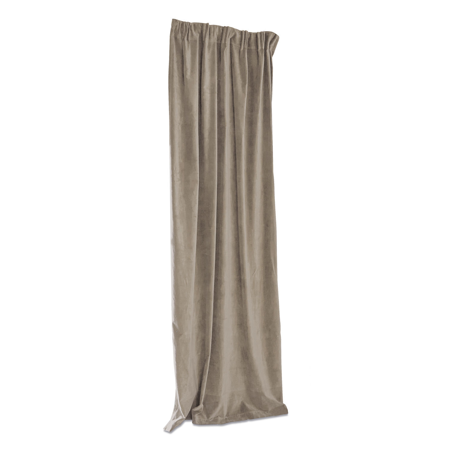 Cortina Lyannece Cortina de terciopelo beige suave, elemento decorativo para interiores, tela de terciopelo