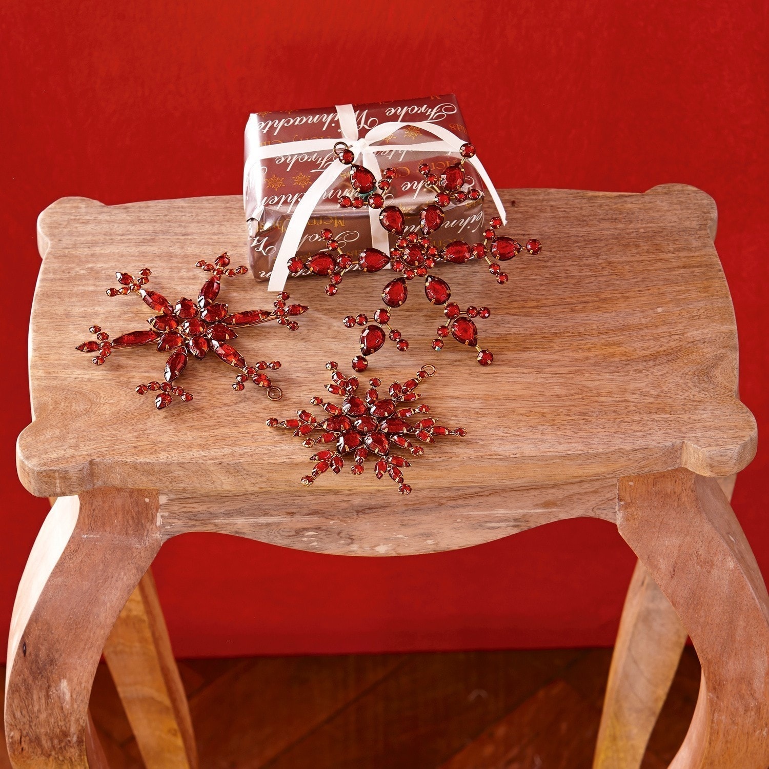 Set de 3 adornos navideños Selia