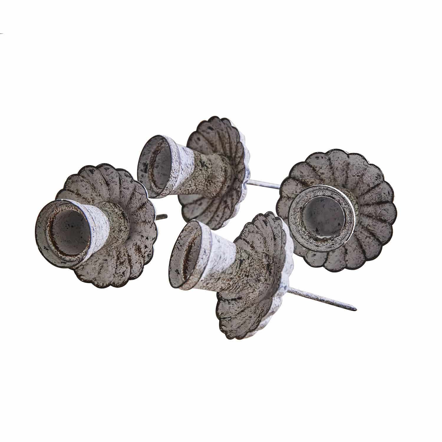 Set de 4 portavelas para clavar Korraine