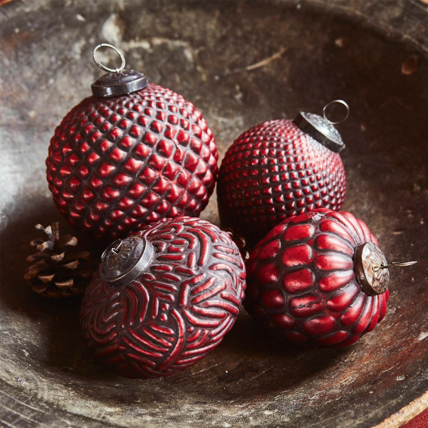 Set de 4 adornos navideños Meyen