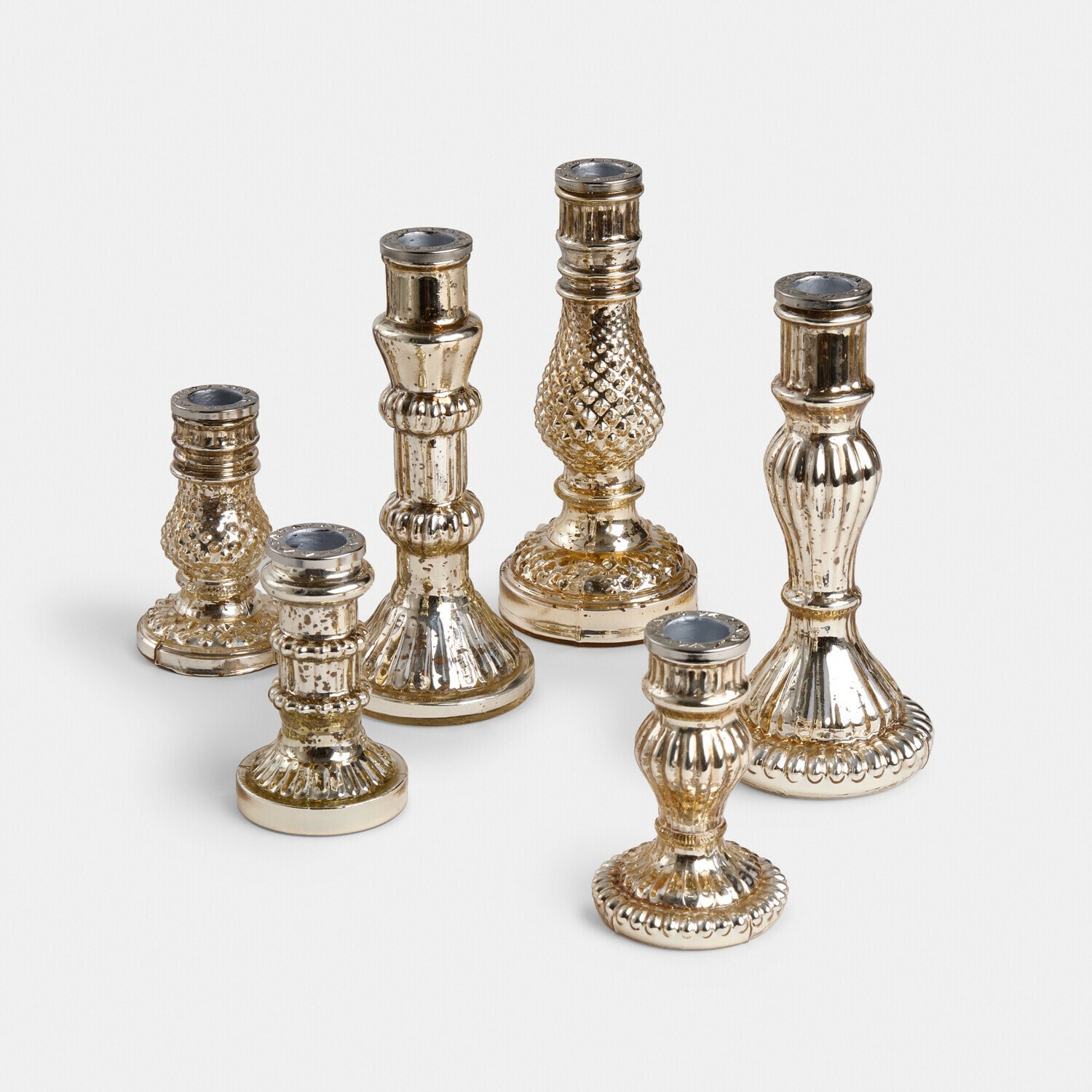 Set de 6 candeleros Ironglow