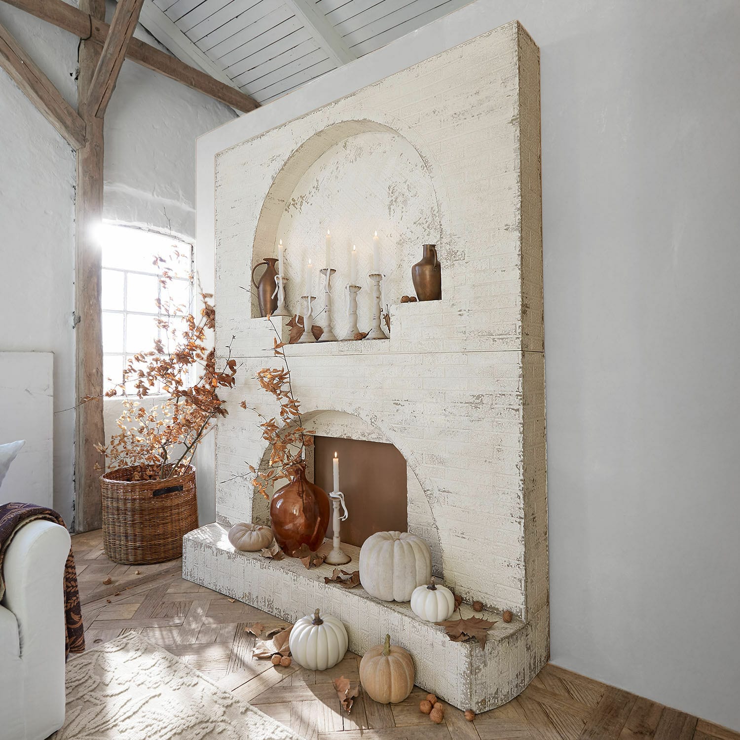 Consola de chimenea Forêt Émeraude