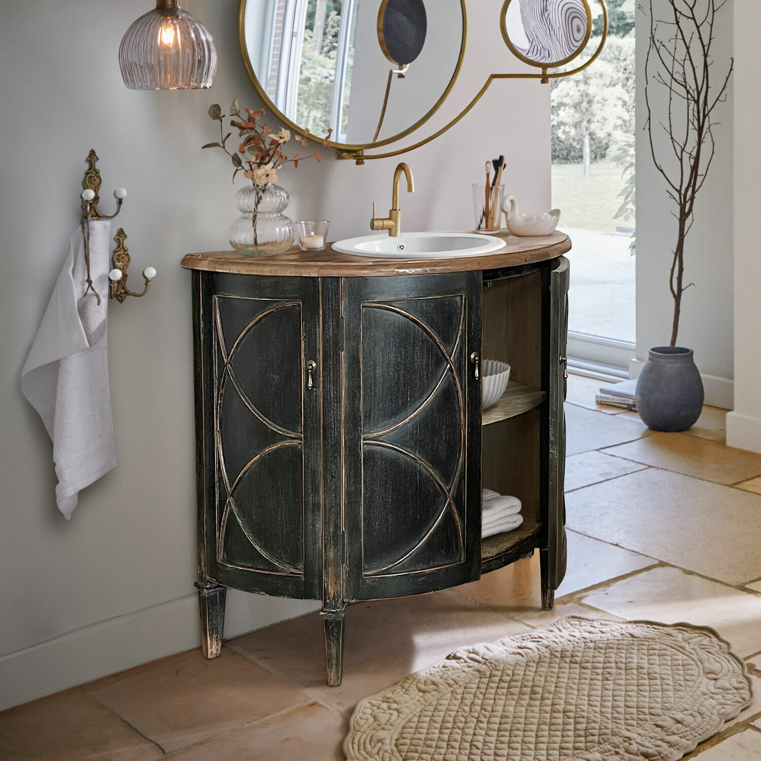 Mueble de baño con lavabo Maison Vertelle