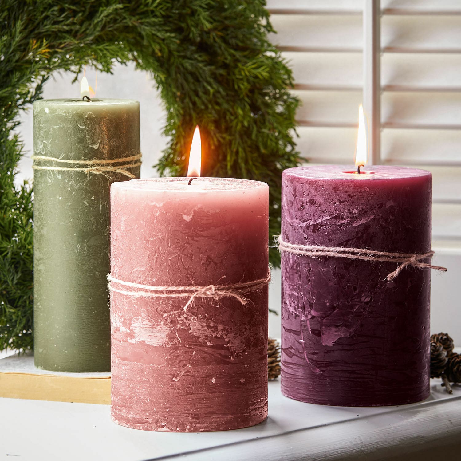 Set de 3 velas Salis