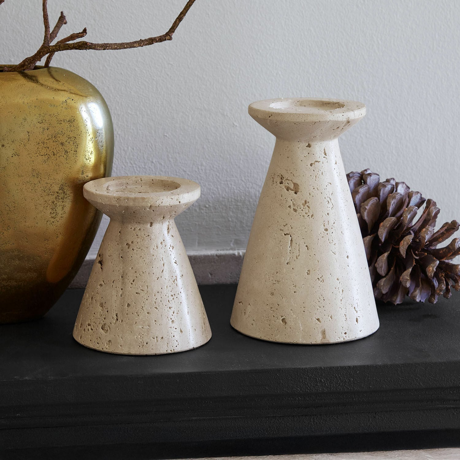 Set de 2 candeleros Bazrahim